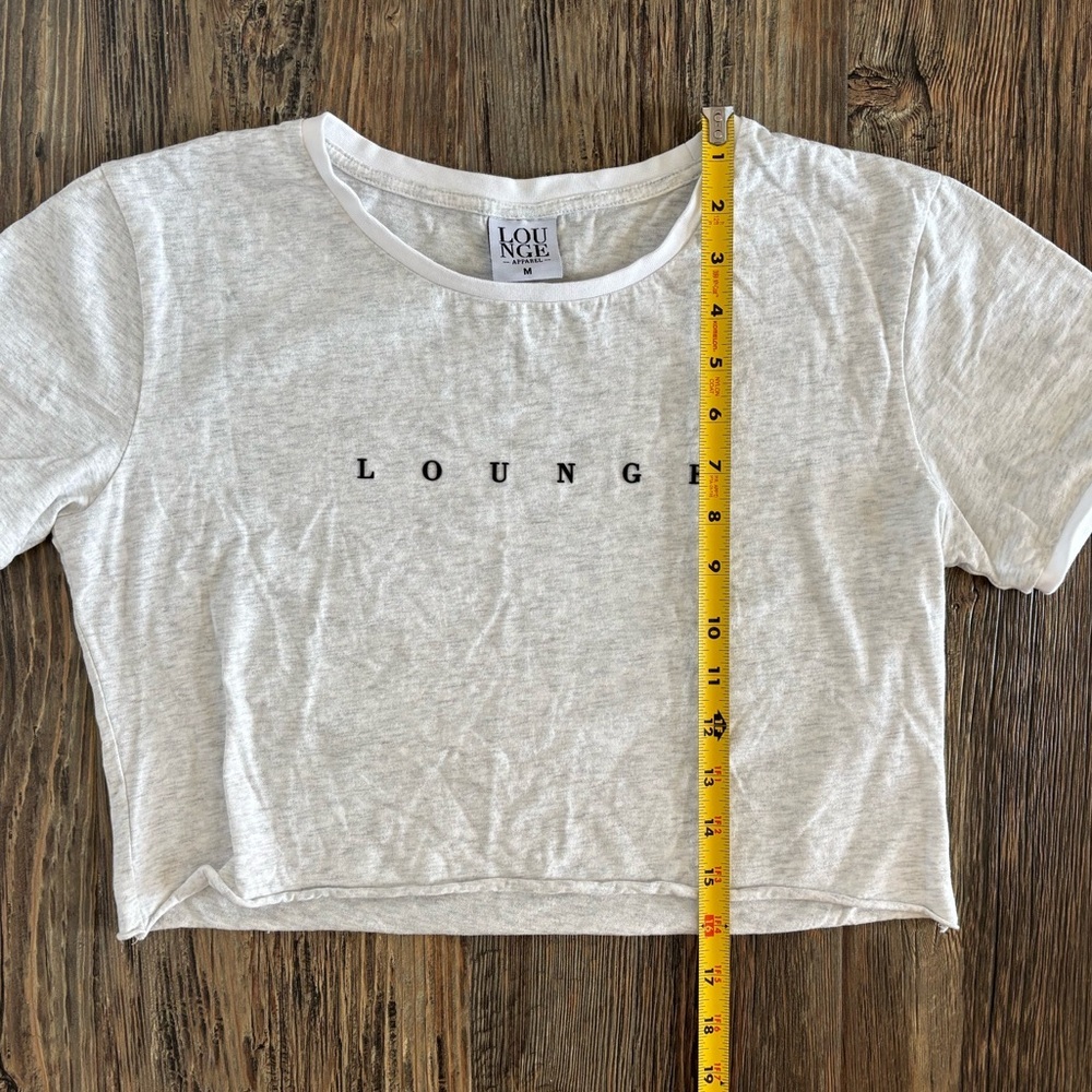 Lounge Apparel 2-pc Tee Shirt & Shorts Set Womens M Loungewear PJs Grey Marl - Picture 4 of 14